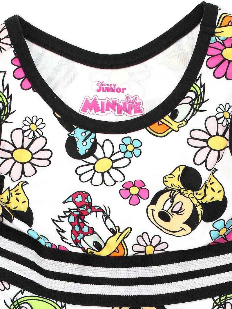 Disney Minnie Mouse and Daisy Duck Girlsâ€™ Sleeveless Dress for Infant and Toddler â€“ White/Black 3T - Image 4